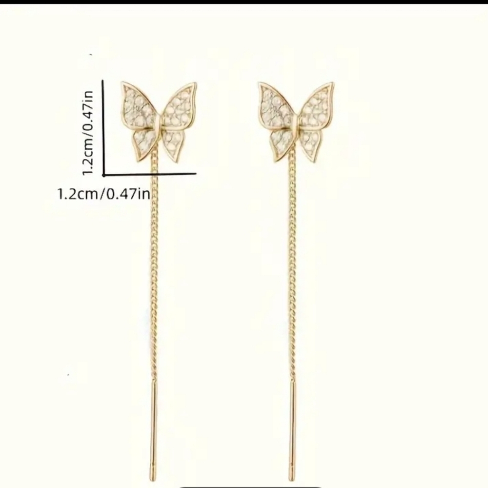 Butterfly Shaped Fashion Earrings - Picture 3 of 6
